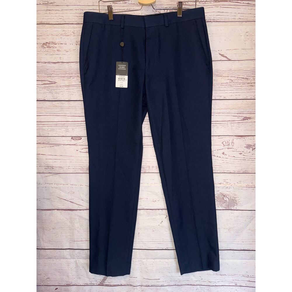 Topman Nwt Navy Blue Men Slack's Sz 34